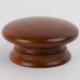 Knob style A 70mm iroko lacquered wooden knob